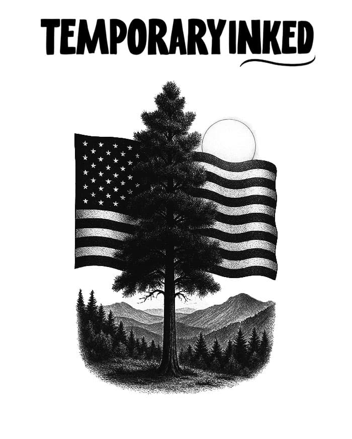 American Evergreen Tattoo