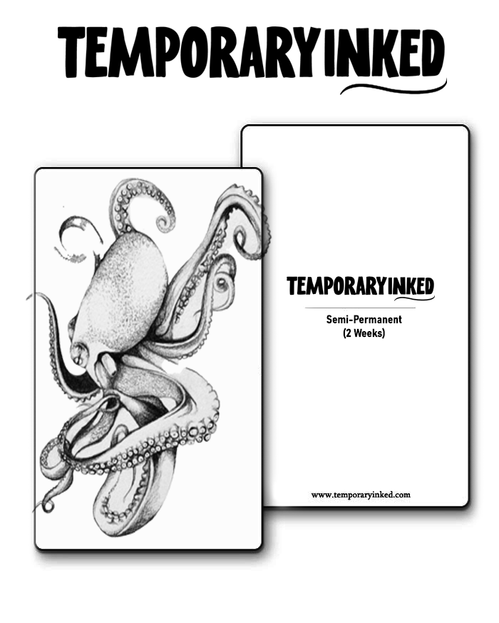 Deep Sea Octopus Medium Tattoo