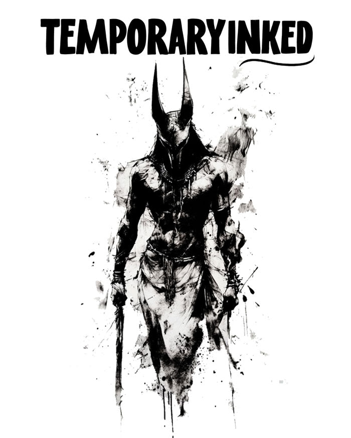 Ghostly Anubis Tattoo