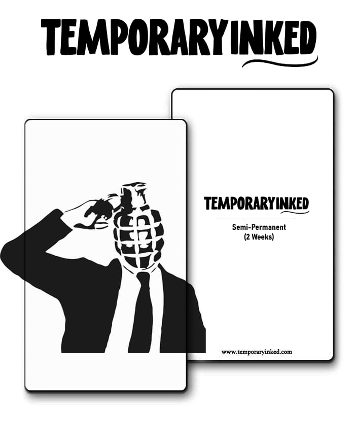 Grenade Head Tattoo