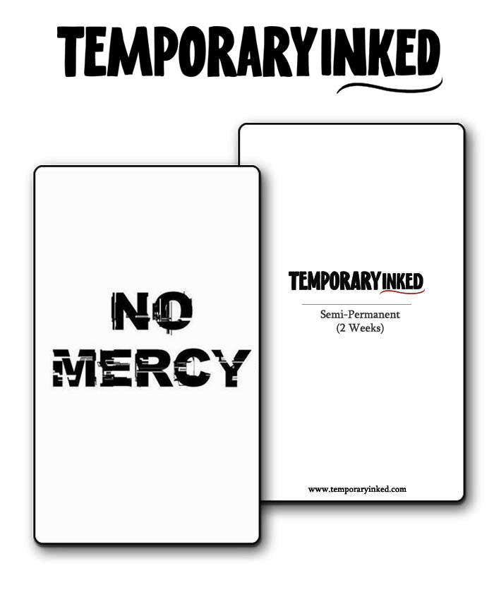 NO MERCY TATTOO
