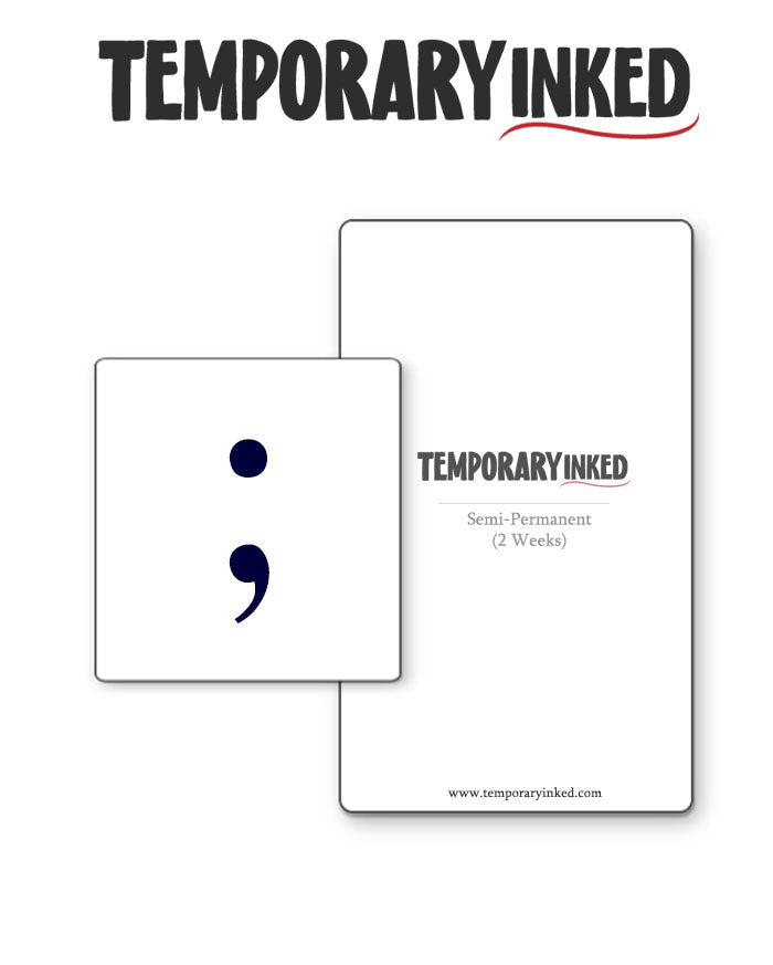 Semi-Colon Tattoo