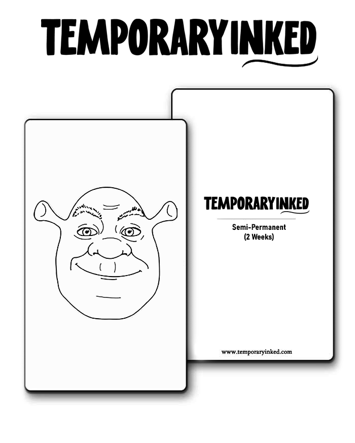 Shrek Face Tattoo