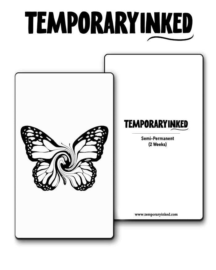 Spiral Butterfly Tattoo