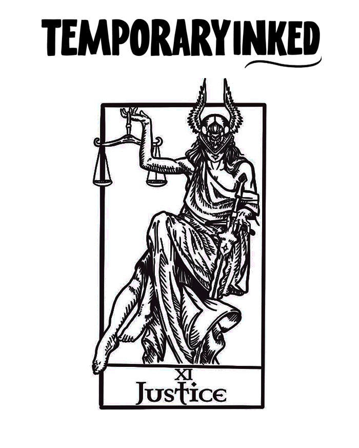 The Justice Tarot Tatto