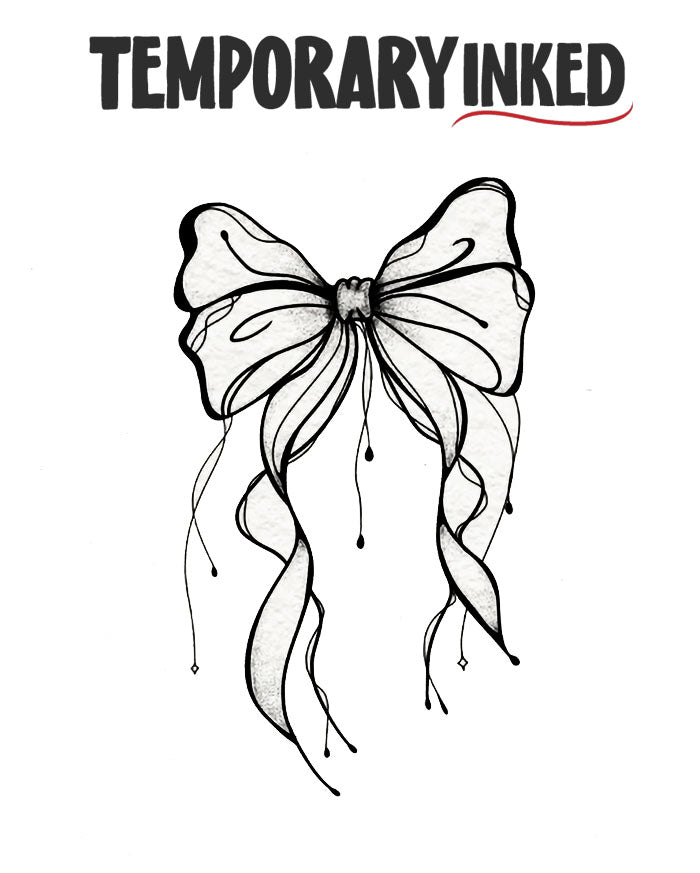 Winged Ribbon Tattoo