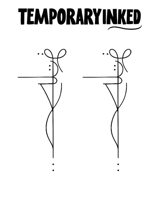 2x Female Warrior Tattoo