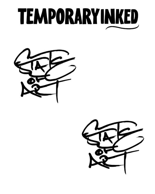 2x Small Graffiti Tattoos