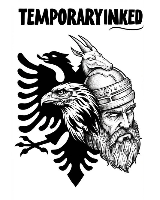 Albanian Eagle Warrior Tattoo