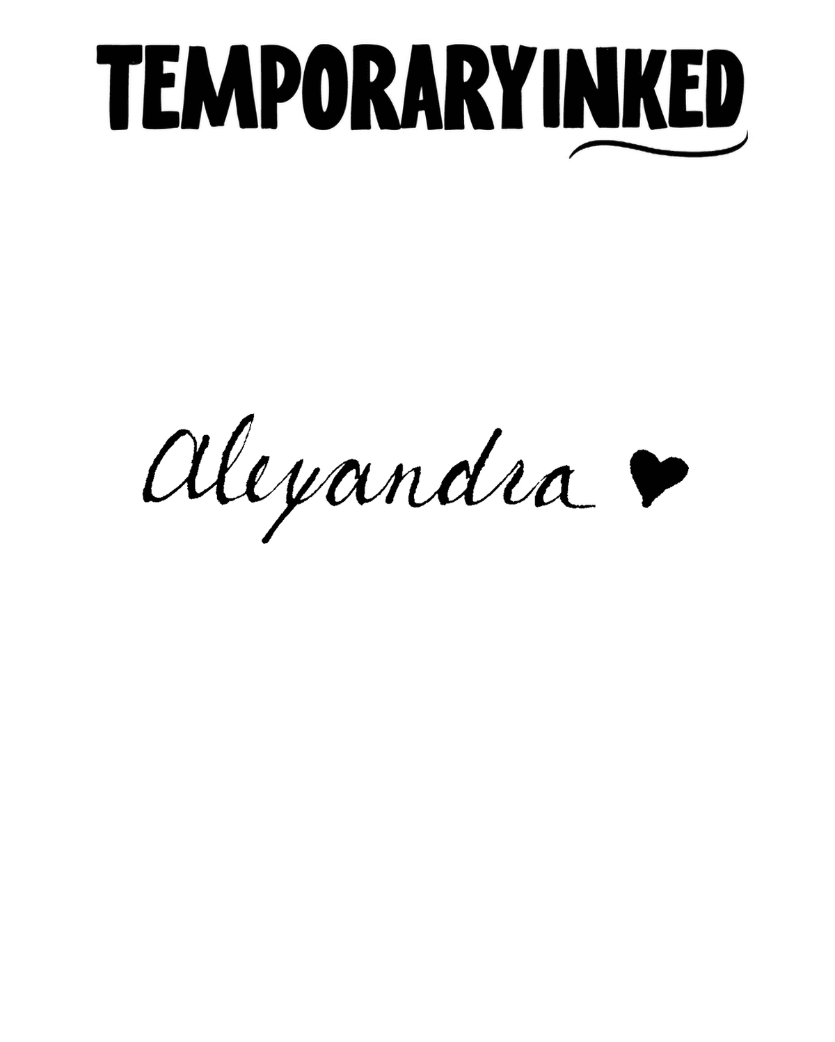 Alexandra Script Tattoo