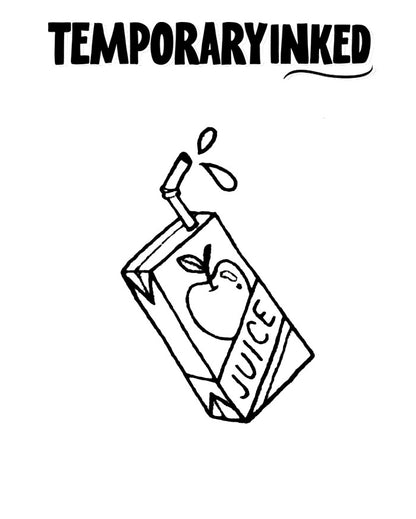 Apple Jucie Box Tattoo