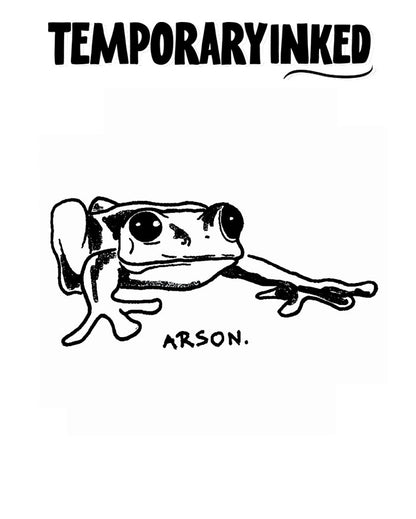 Arson Frog Tattoo