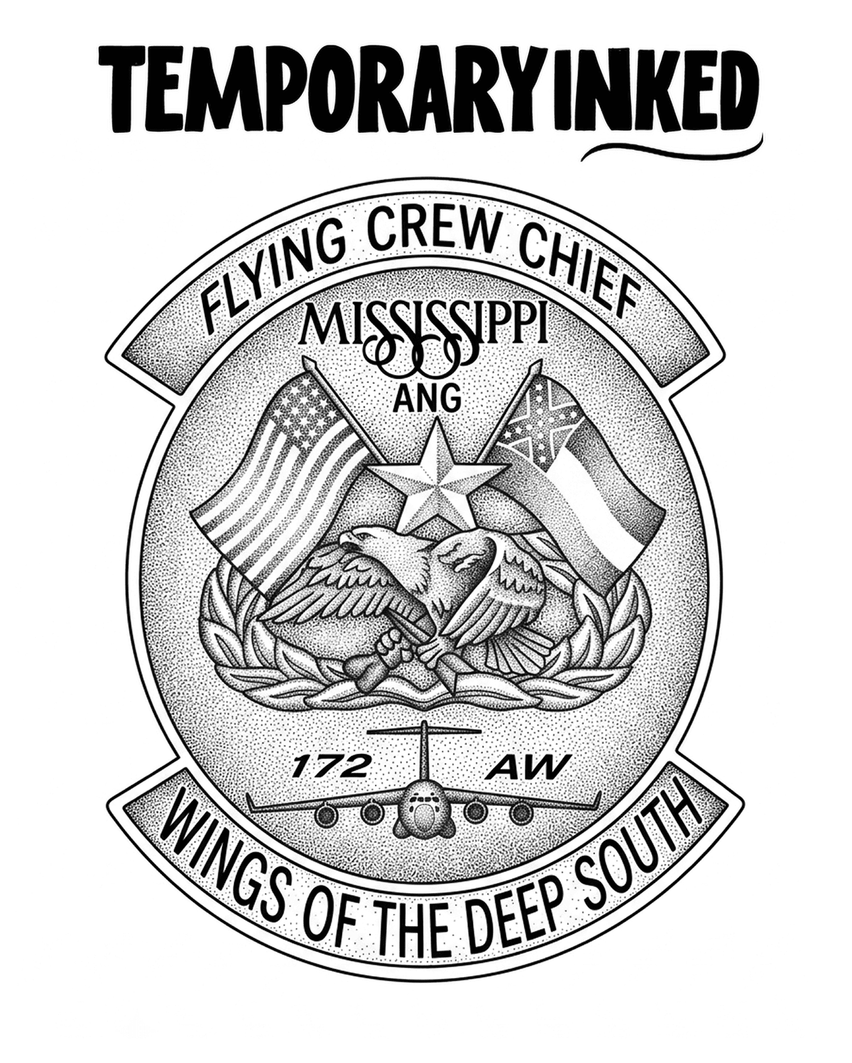 Aviation Patch Tattoo