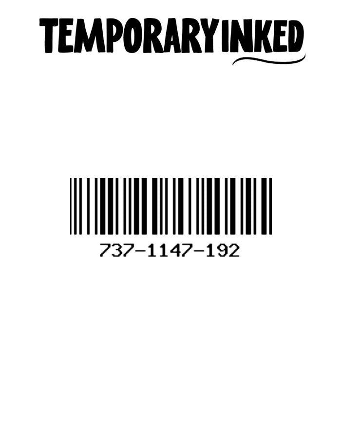 Barcode Numbers Tattoo