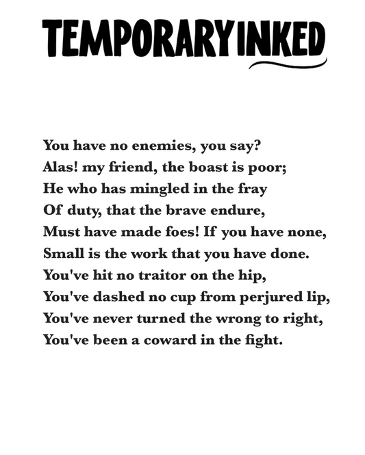 Beyond The Comfort Tattoo