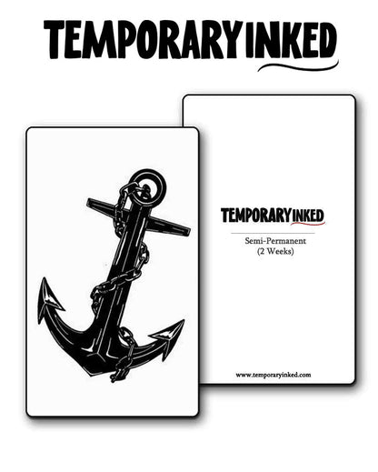 Black Anchor Tattoo