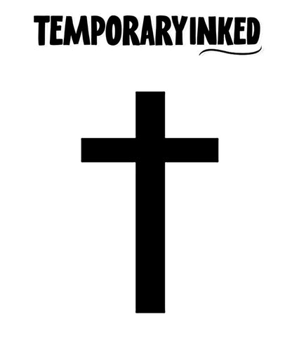 Black Cross Medium Tattoo