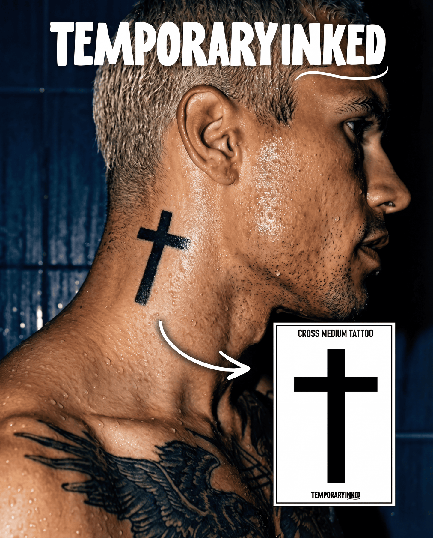 Black Cross Medium Tattoo