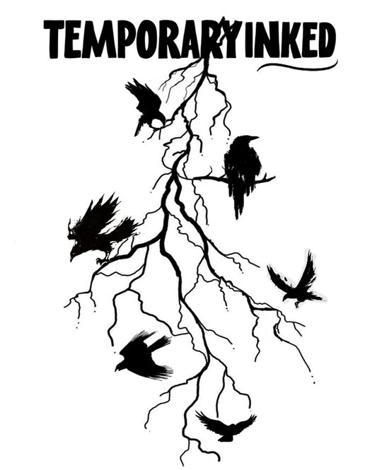 Black Crows XL Tattoo