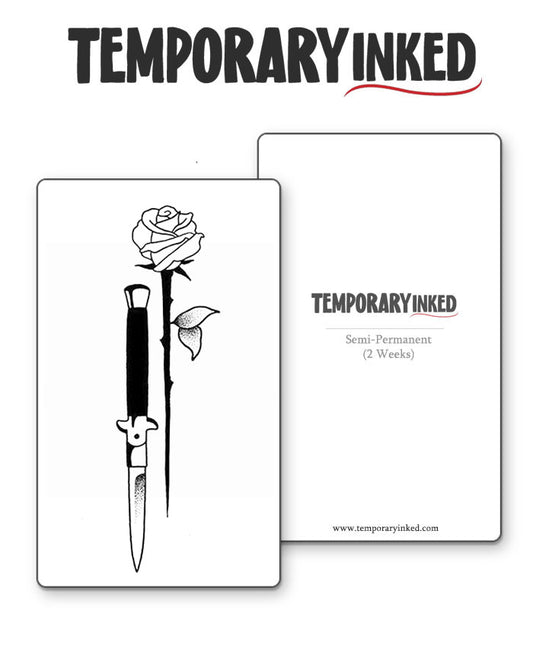 Blade & Rose Tattoo