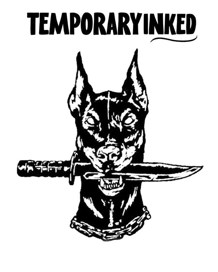 Bladed Dober Tattoo