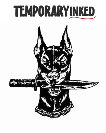 Bladed Dober Tattoo