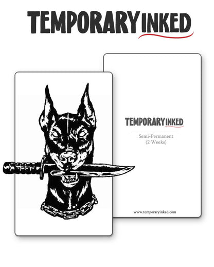 Bladed Dober Tattoo