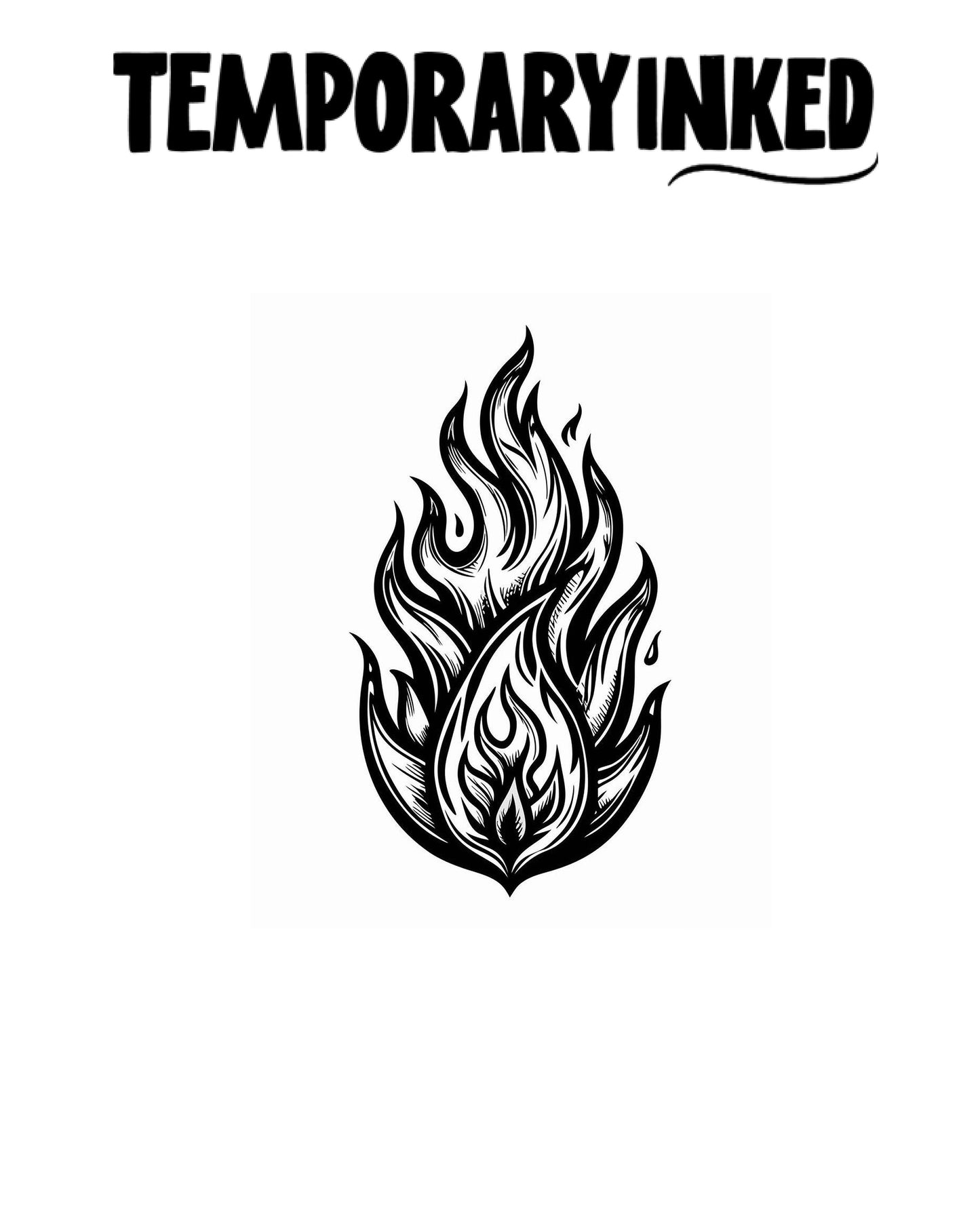 Bold Flame Tattoo