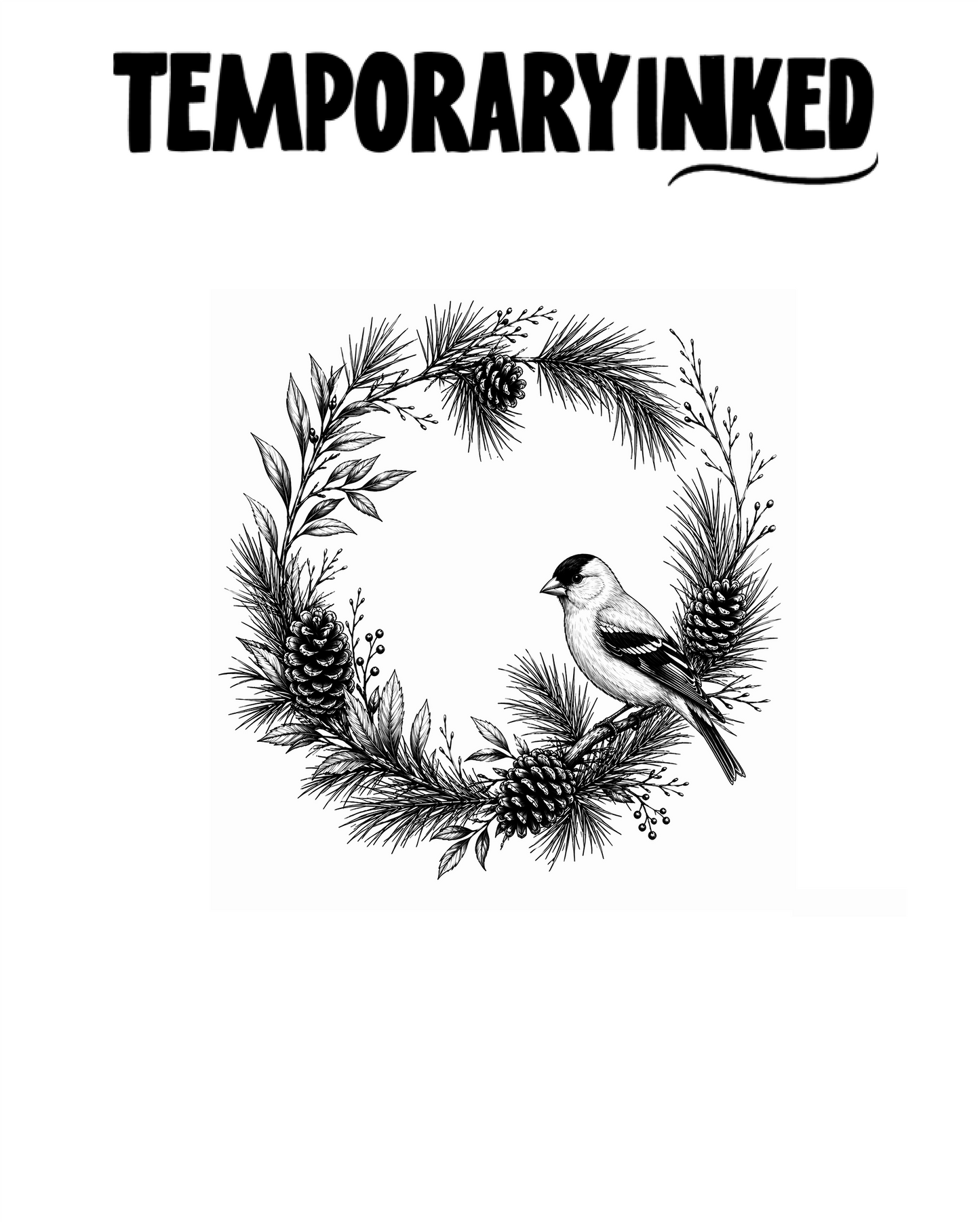 Botanical Wreath Small Tattoo
