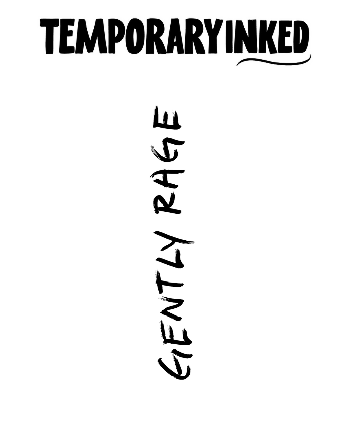 Brushstroke Rage Tattoo