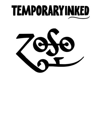 Calligraphic Z Symbol Tattoo