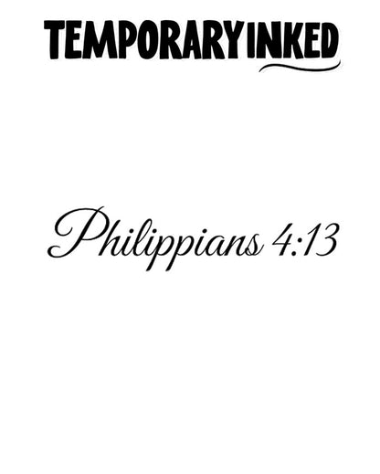 Can Do All Things Philippians Tattoo