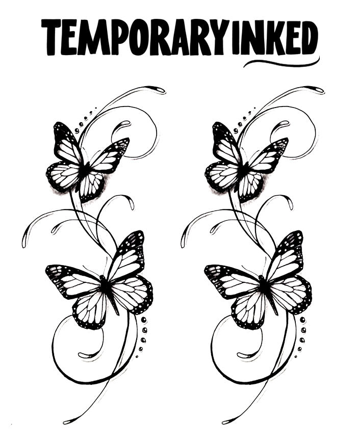 Celestial Butterflies Tattoo