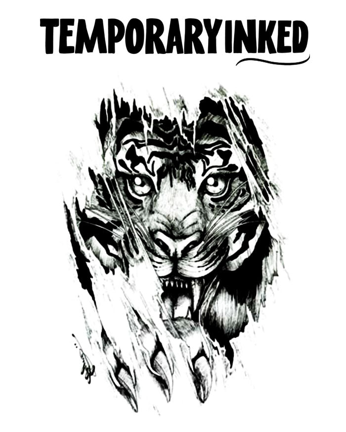 Chit Gets A Tiger Tattoo