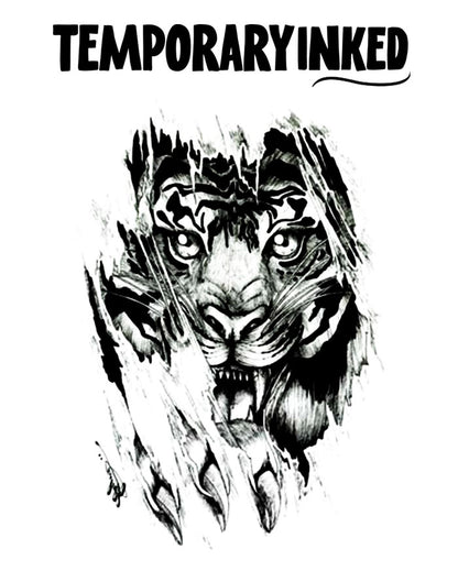 Chit Gets A Tiger Tattoo