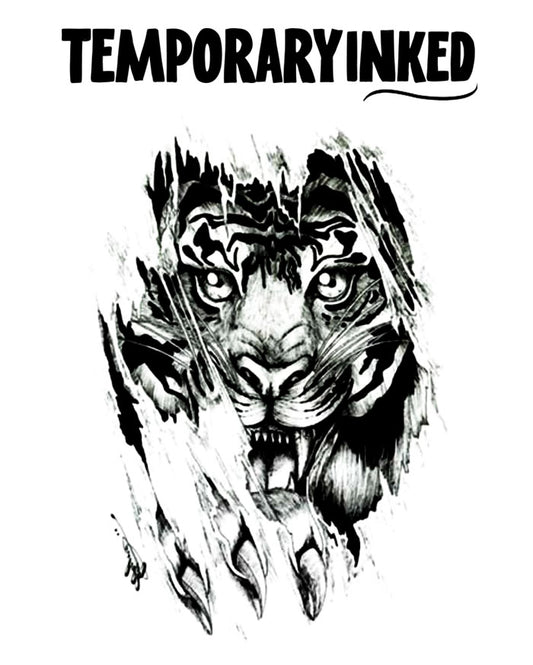 Chit Gets A Tiger Tattoo