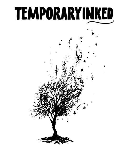 Cosmic Stardust Tree Tattoo