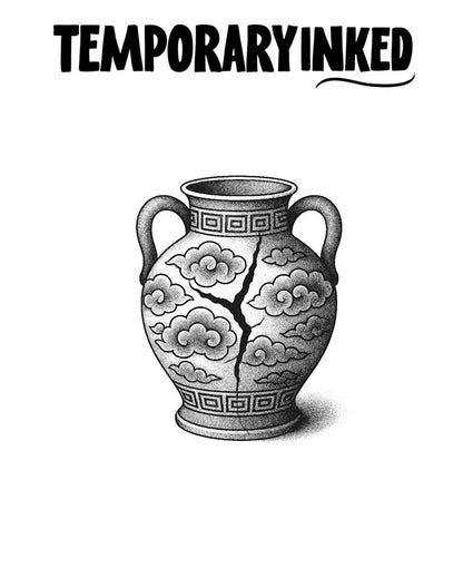 Cracked Vase Tattoo