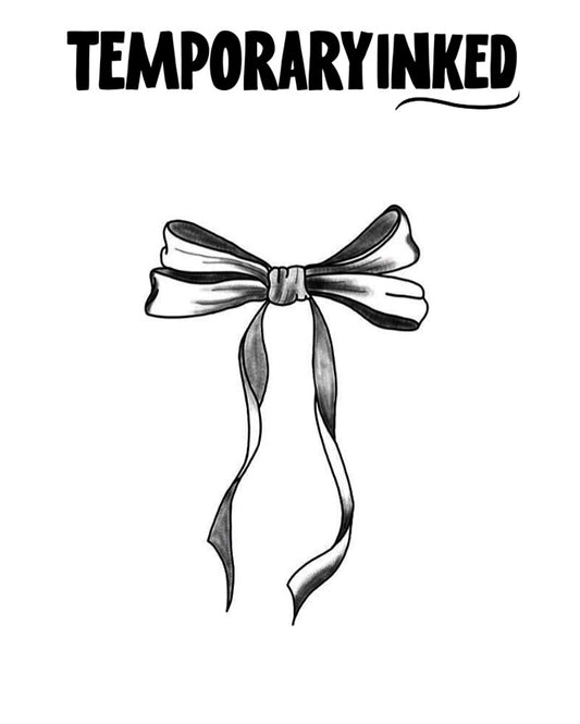 Cute Ribbon Medium Tattoo