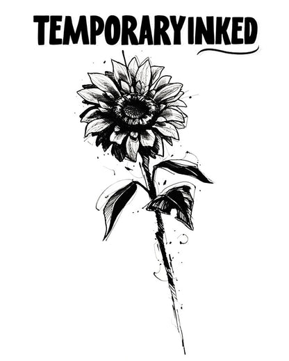 Dark Sunflower XL Tattoo