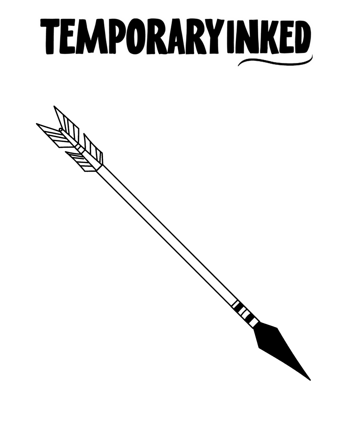 Diagonal Arrow Tattoo