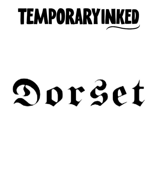 Dorset Text Tattoo