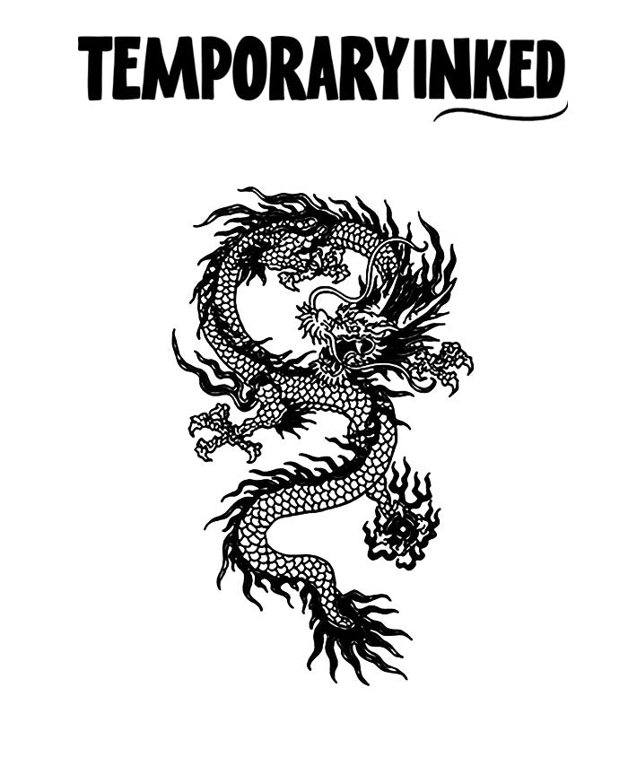 Dragon's Dance Medium Tattoo