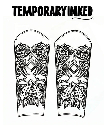 Dual Celtic Armor Tattoo