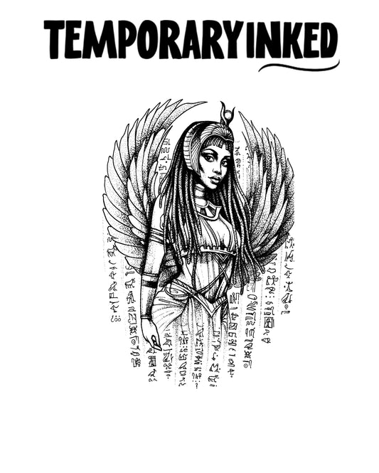 Egyptian Goddess Illustrative Tattoo