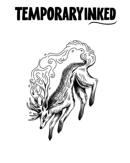 Ethereal Deer Tattoo