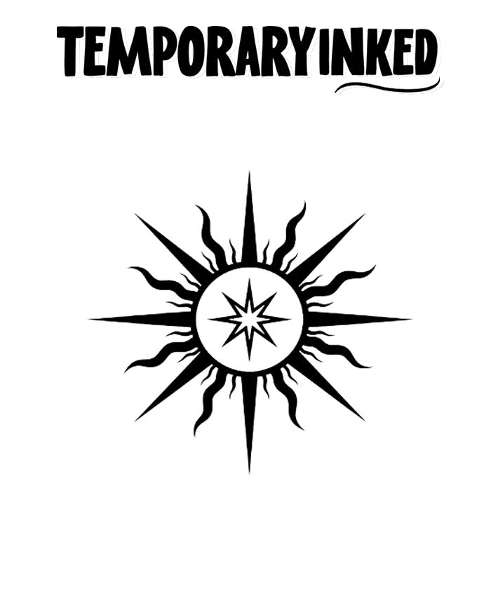 Flame Ring Sun Tattoo