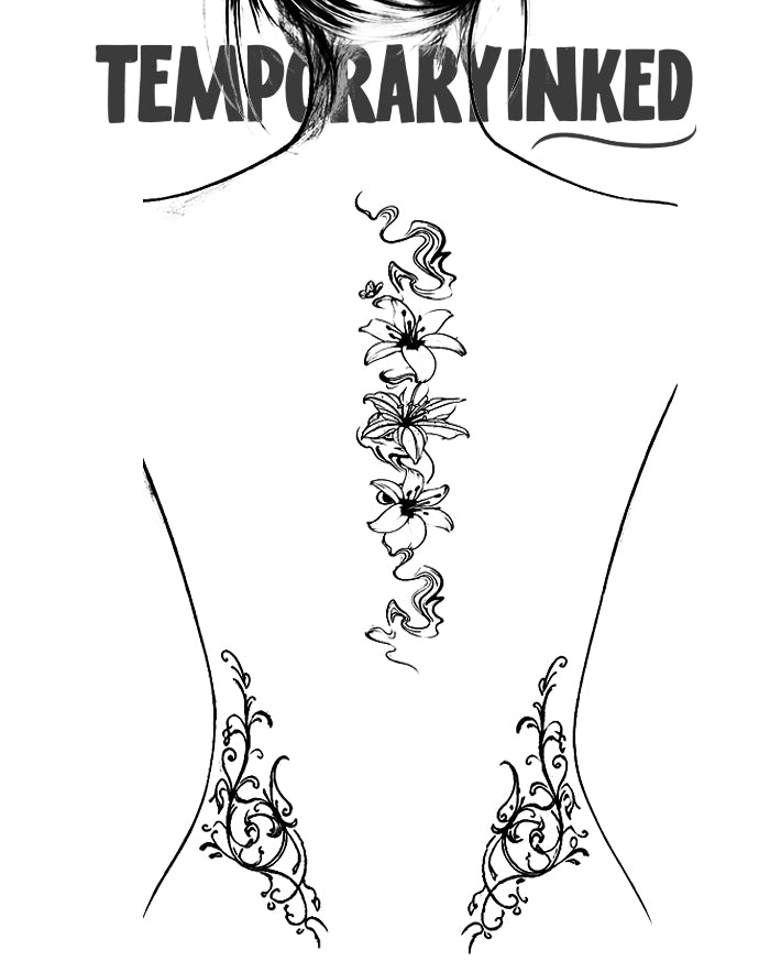 Floral Back Spinal XL