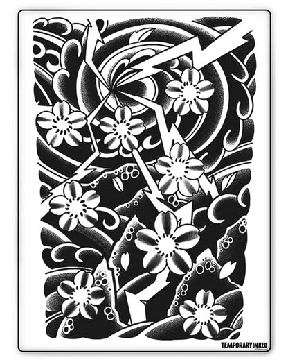 Floral Thunder Half-Sleeve