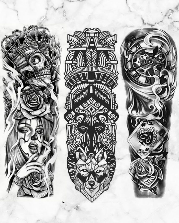 3 Popular Full Sleeve Tattoo Pack